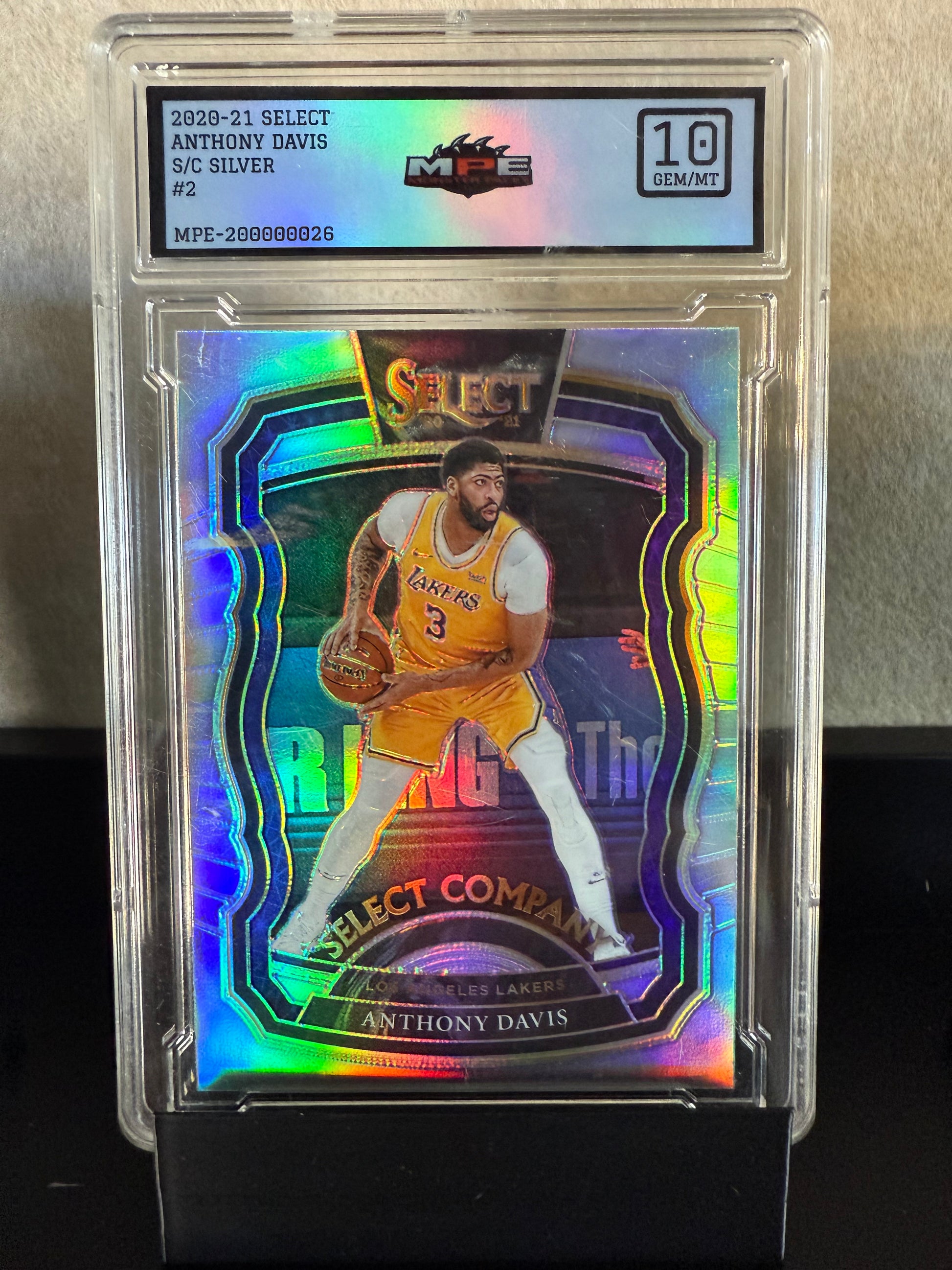 2020-21 Panini Select – Anthony Davis – Select Company – Silver – MPE 10 GEM/MT
