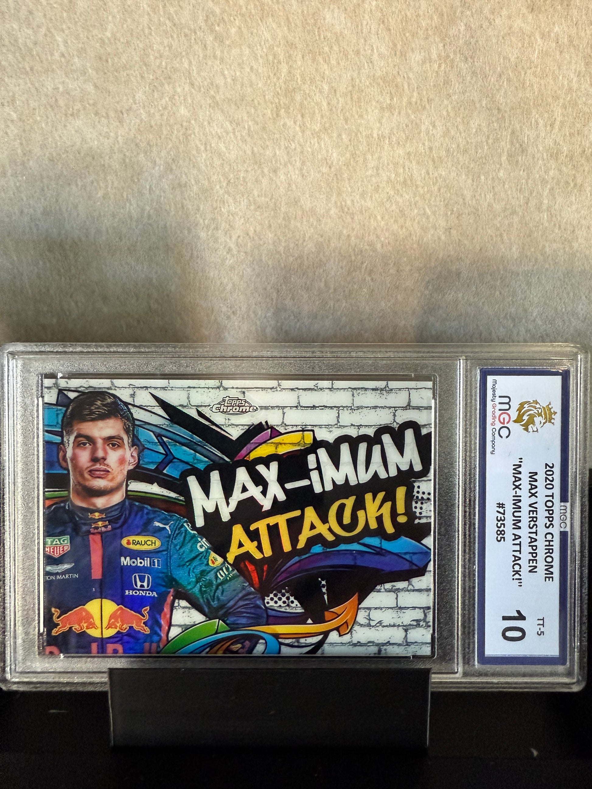 2020 Topps Chrome – Max Verstappen “Max-imum Attack!” – MGC 10 Gem Mint