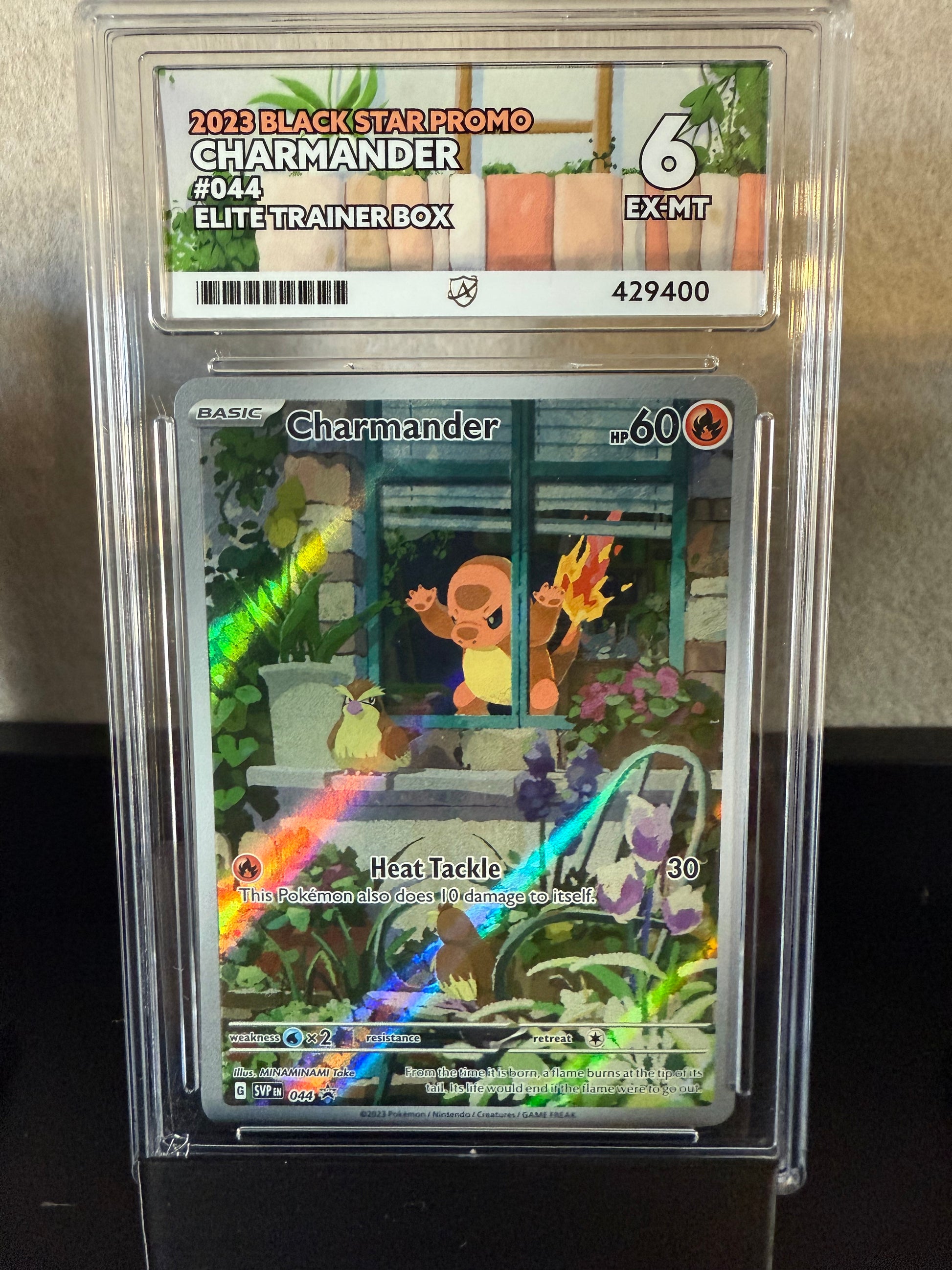 2023 Pokémon Black Star Promo – Charmander #044 (Elite Trainer Box) – Graded 6 EX/MT