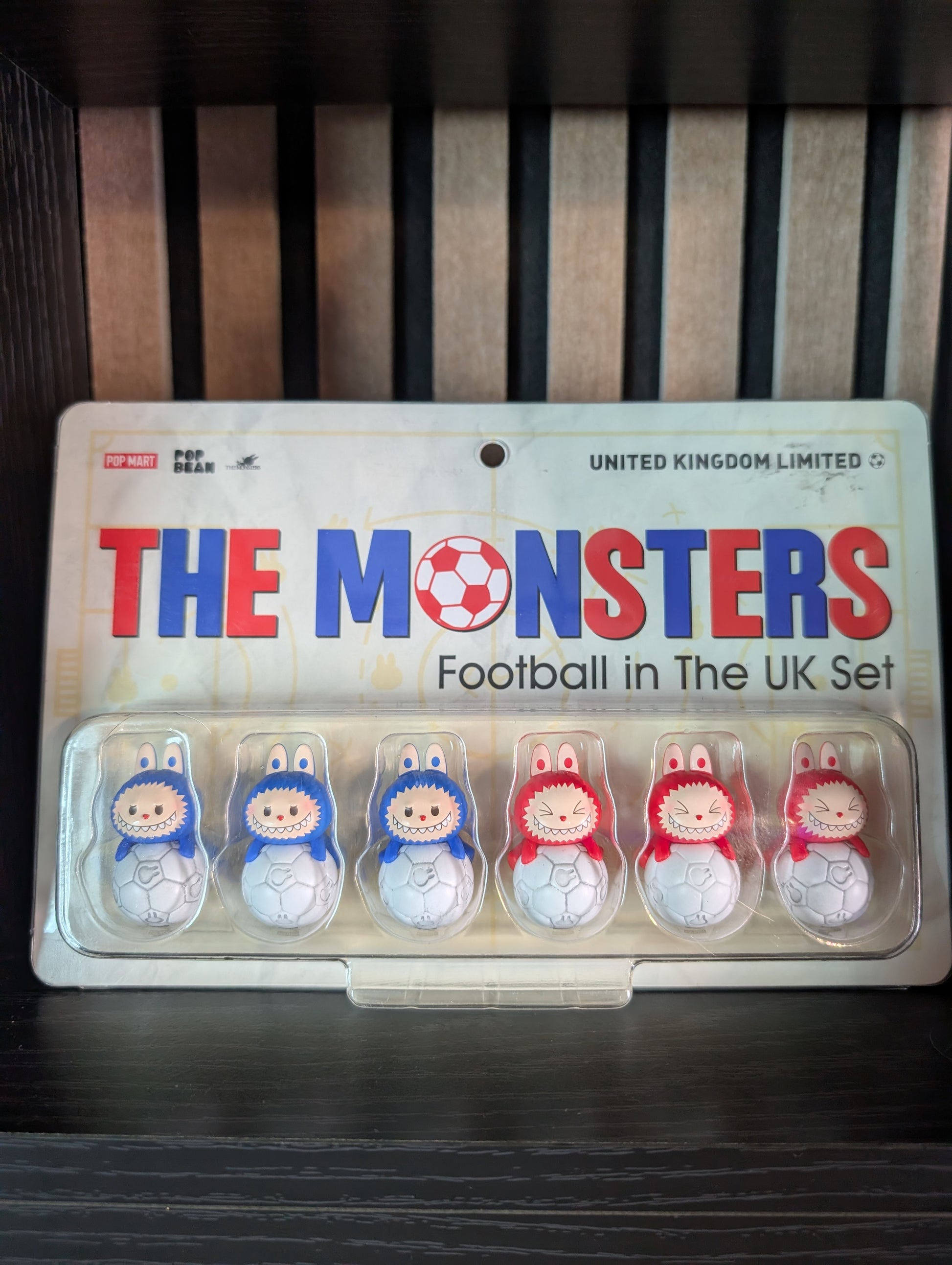 Pop Mart Pop Bean The Monsters – Football in the UK Set (UK Limited Edition, 6‑Pack)