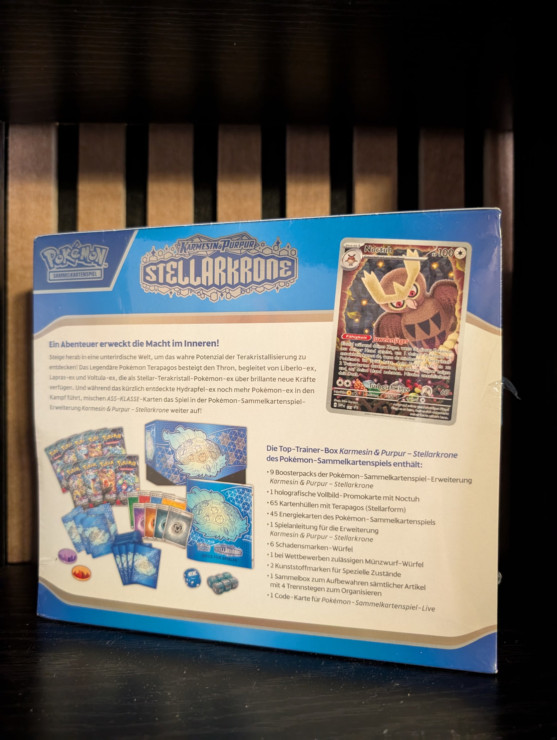 Pokémon TCG Karmesin & Purpur Stellarkrone Top Trainer Box (German Edition)