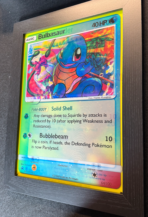“Squirtlemander” 3D Lenticular Pokémon Display Frame