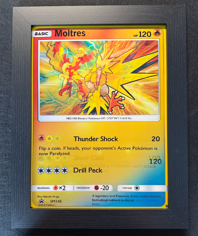 Zapdos & Moltres 3D Lenticular Pokémon Frame – Legendary Bird Illusion