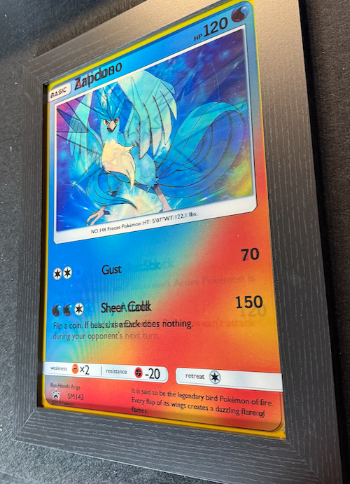 Zapdos & Moltres 3D Lenticular Pokémon Frame – Legendary Bird Illusion