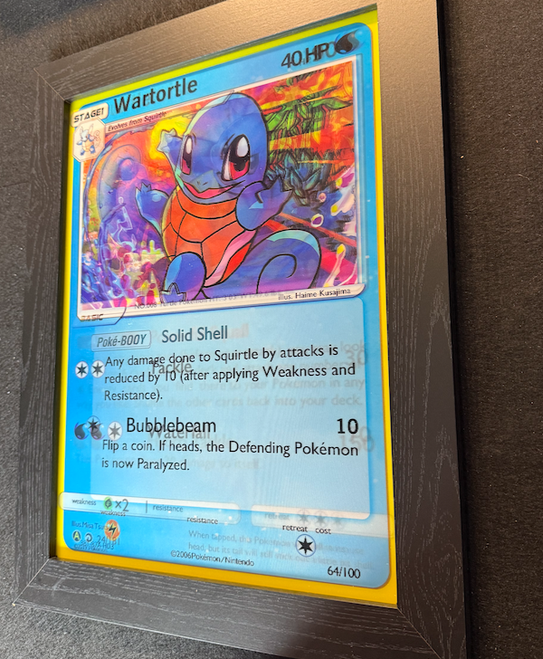 Blastoise 3D Lenticular Pokémon Display Frame – Hydro Blast Illusion