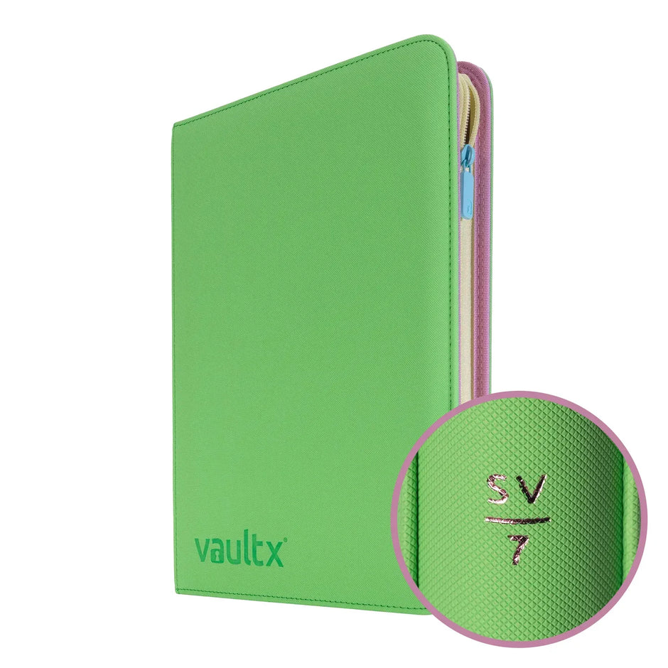 VaultX Scarlet & Violet 7 Exo-Tec® Zip Binder 9 Pocket