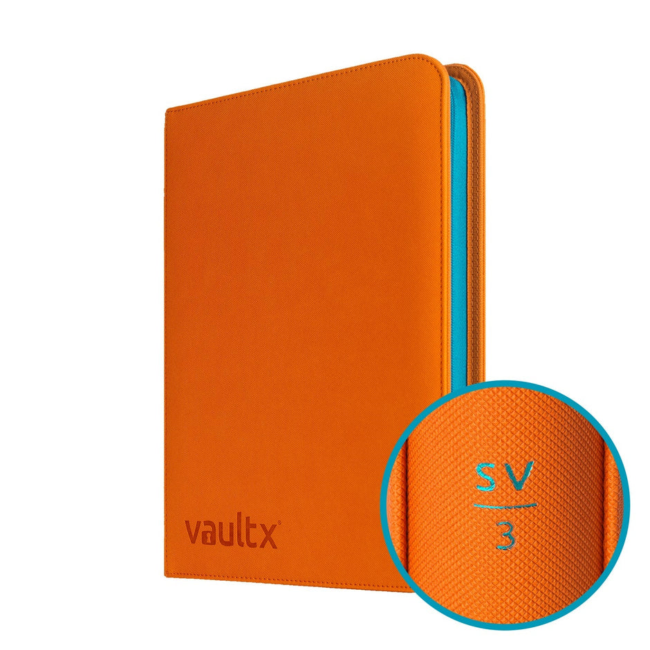 VaultX Scarlet & Violet 3 Exo-Tec® Zip Binder - 12 Pocket