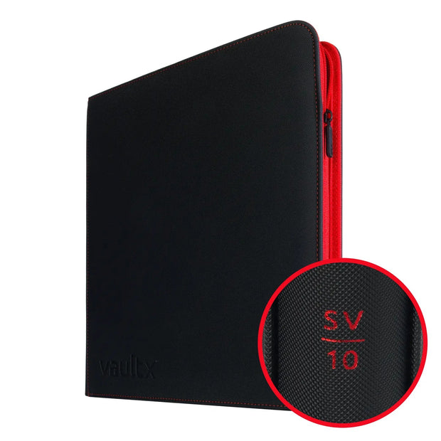 VaultX Scarlet & Violet 10 Exo-Tec® Zip Binder - 12 Pocket