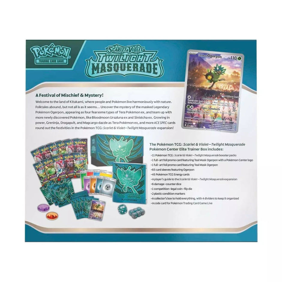 Pokémon Scarlet & Violet: Twilight Masquerade Elite Trainer Box