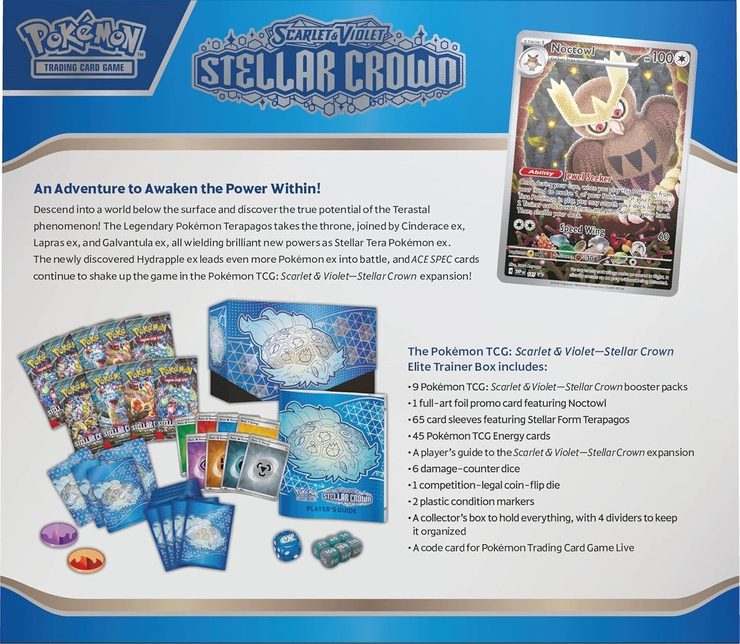 Pokémon Scarlet & Violet: Stellar Crown Elite Trainer Box